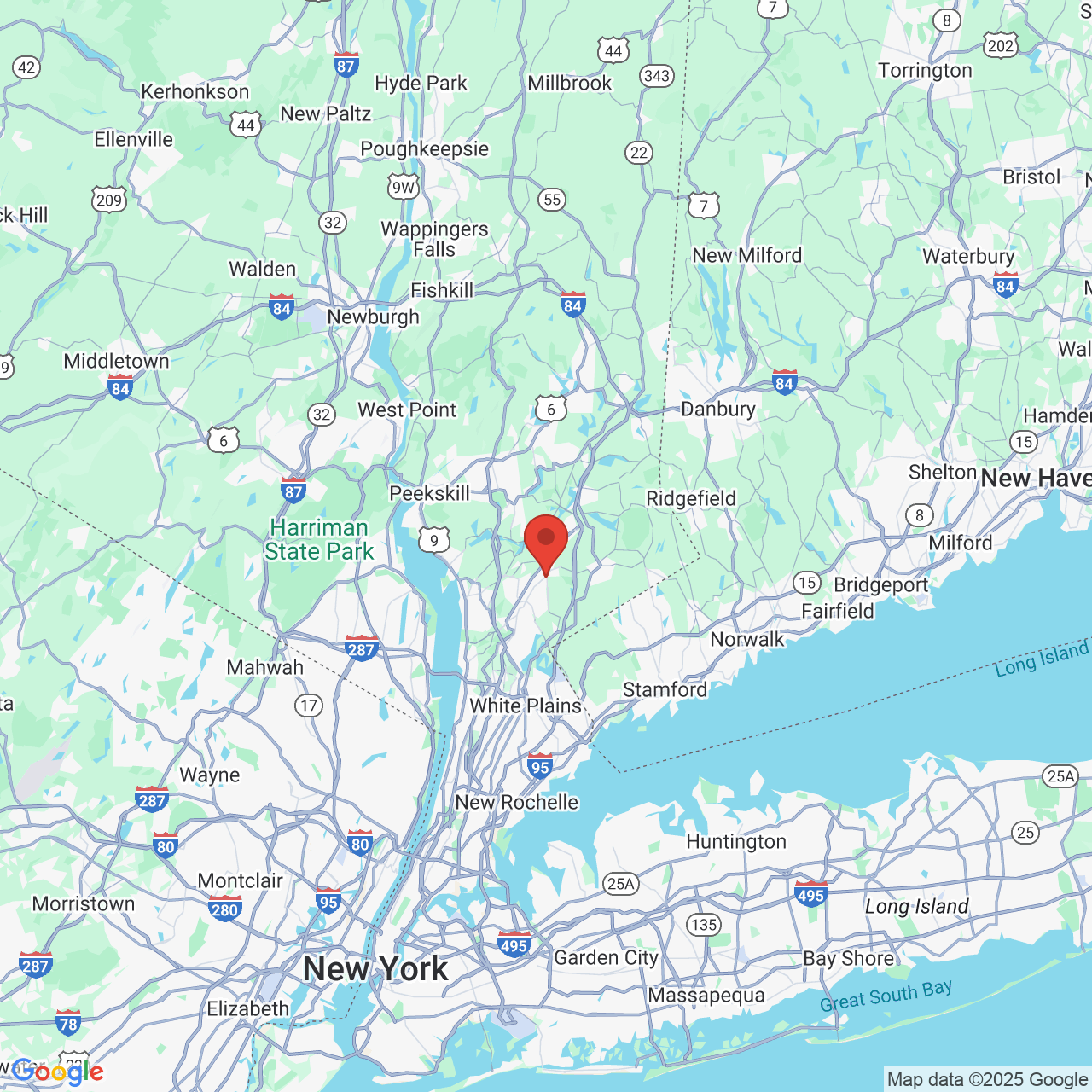 Google map image of our location in 666 Lexington Avenue Mt. Kisco, NY
