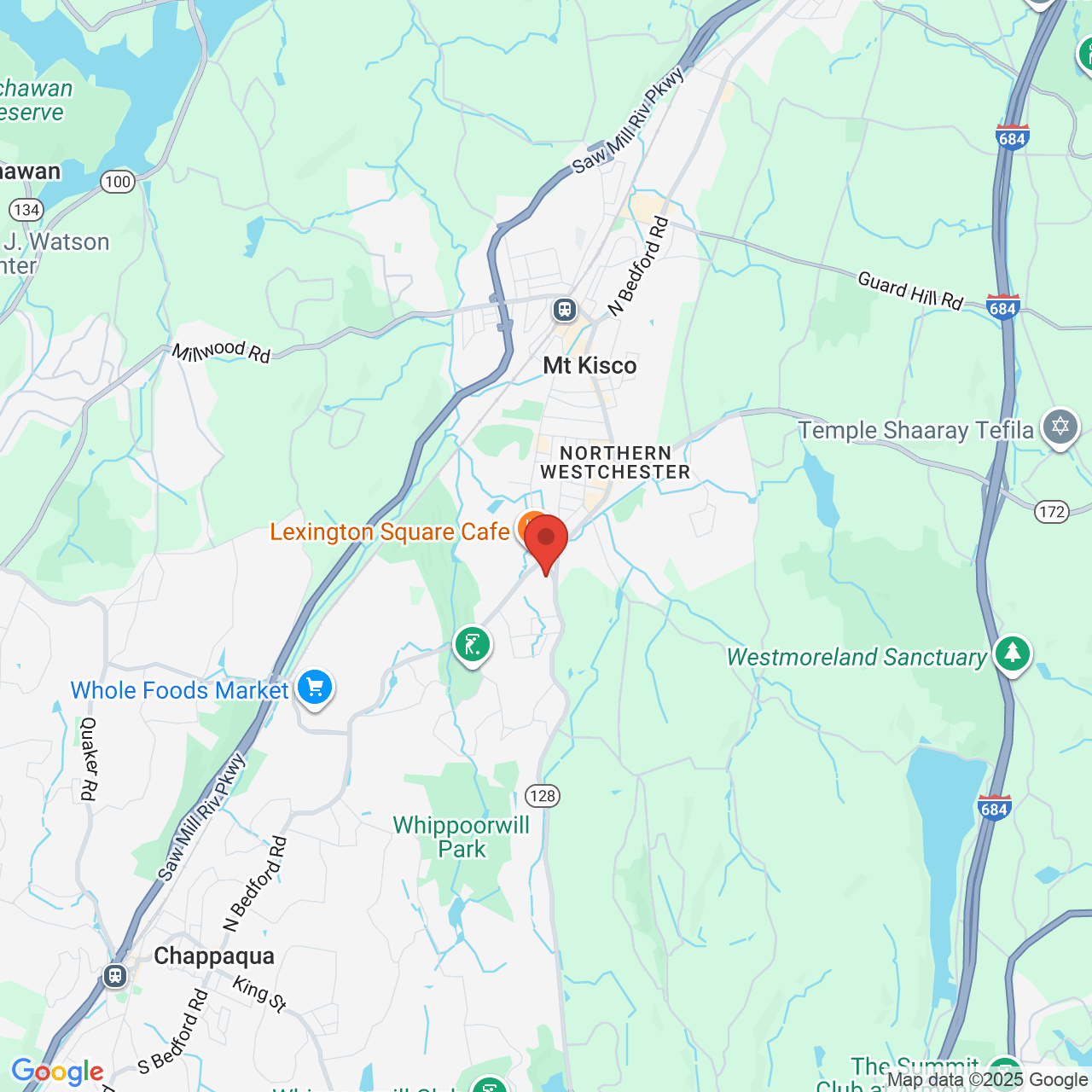 Google map image of our location in 666 Lexington Avenue Mt. Kisco, NY